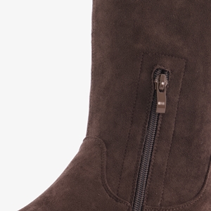 Blue Box hoge dames stretch boots bruin main product image