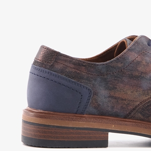 Emilio Salvatini heren veterschoenen blauw/bruin main product image