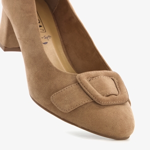 Nova dames pumps met gesp taupe main product image