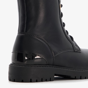 Blue Box meisjes veterboots zwart