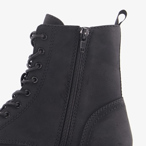 Blue Box dames veterboots zwart