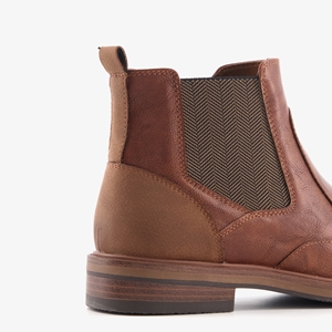 Emilio Salvatini heren Chelsea boots cognac bruin