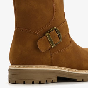 Blue Box gevoerde meisjes boots bruin cognac