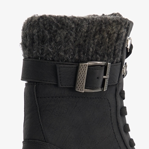 Blue Box dames boots met stoffen details