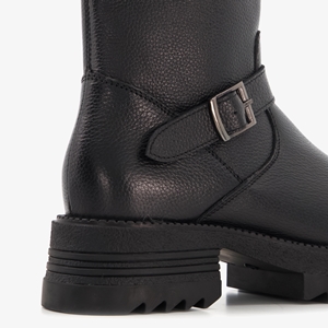 Harper leren dames biker boots halfhoog