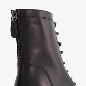 Harper leren dames veterboots met dubbele rits main product image