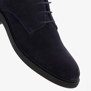 Van Beers suede heren veterschoenen