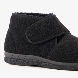 Thu!s hoge heren pantoffels met klittenband zwart main product image