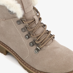 Hush Puppies suède dames veterboots beige main product image