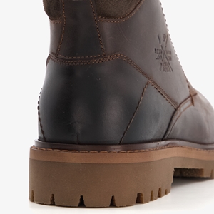 Van Beers leren heren veterboots donkerbruin main product image