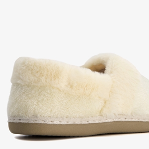 Thu!s dames pantoffels imitatiebont beige