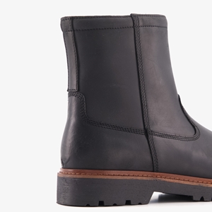 Van Beers gevoerde leren heren boots zwart main product image