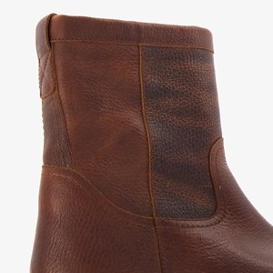 Van Beers gevoerde leren heren boots donkerbruin main product image