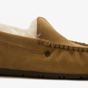 Hush Puppies suède heren pantoffels cognac