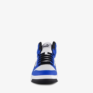 Puma Rebound V6 Mid kinder sneakers blauw/wit