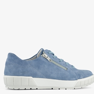 Hush Puppies suède dames sneakers lichtblauw