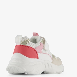 Blue Box dad meisjes sneakers wit/roze main product image