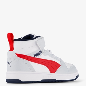 Puma Rebound V6 Mid kinder sneakers wit/rood main product image