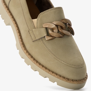 Tamaris dames loafers taupe