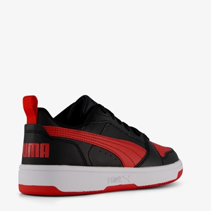 Puma Rebound V6 Low kinder sneakers zwart