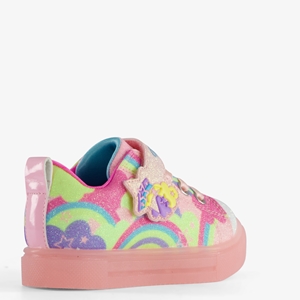 Skechers meisjes sneakers roze met lichtjes