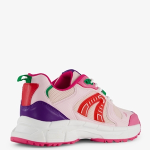 Blue Box dames sneakers roze/rood