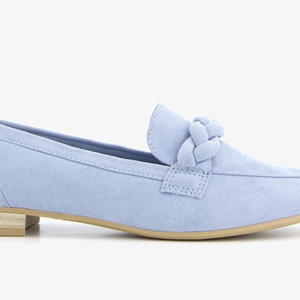 Nova dames loafers lichtblauw