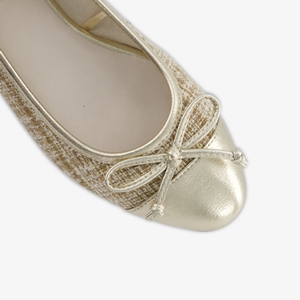 Nova dames ballerina beige goud main product image