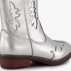 Blue Box meisjes western boots zilveren metallic main product image