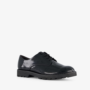 Tamaris lak dames veterschoenen croco design