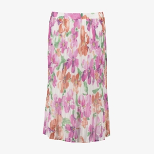 TwoDay dames midi chiffon rok met bloemenprint