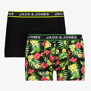 Jack Jones heren boxershorts 2 paar zwart groen Scapino