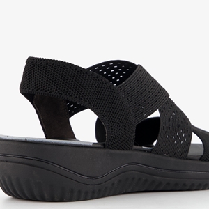 Softline dames sandalen zwart