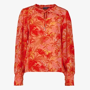 TwoDay dames blouse met bloemenprint oranje
