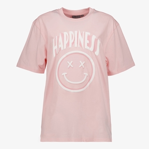 TwoDay dames T-shirt roze met smiley