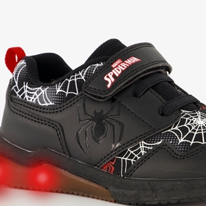 Spider-Man jongens sneakers met lichtjes zwart