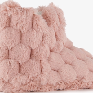 Thu!s fluffy dames sloffen roze