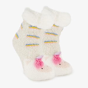 Scapino 1 paar kinder huissokken unicorn met antislip