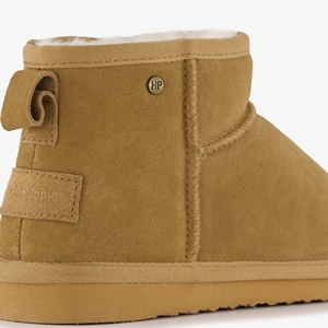 Hush Puppies gevoerde suede laarsjes camel