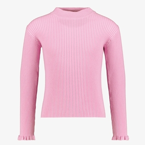 Name it Vianna geribde meisjes longsleeve roze