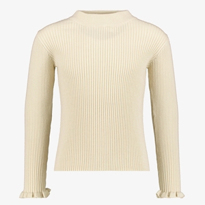 Name it Vianna geribde meisjes longsleeve beige