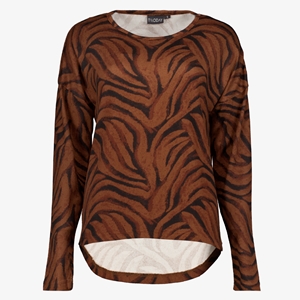 TwoDay dames shirt met print bruin