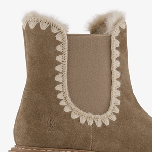 Hush Puppies gevoerde suede dames boots taupe