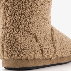 Thu!s teddy heren pantoffels beige