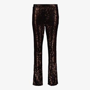 TwoDay dames glitter flared legging bruin