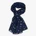 Blauwe dames sjaal 1