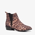 Blue Box dames leopard chelsea boots