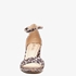 Nova dames hak sandalen met luipaardprint 2