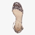 Nova dames hak sandalen met luipaardprint 5