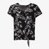 Geknoopt dames T-shirt bloemenprint